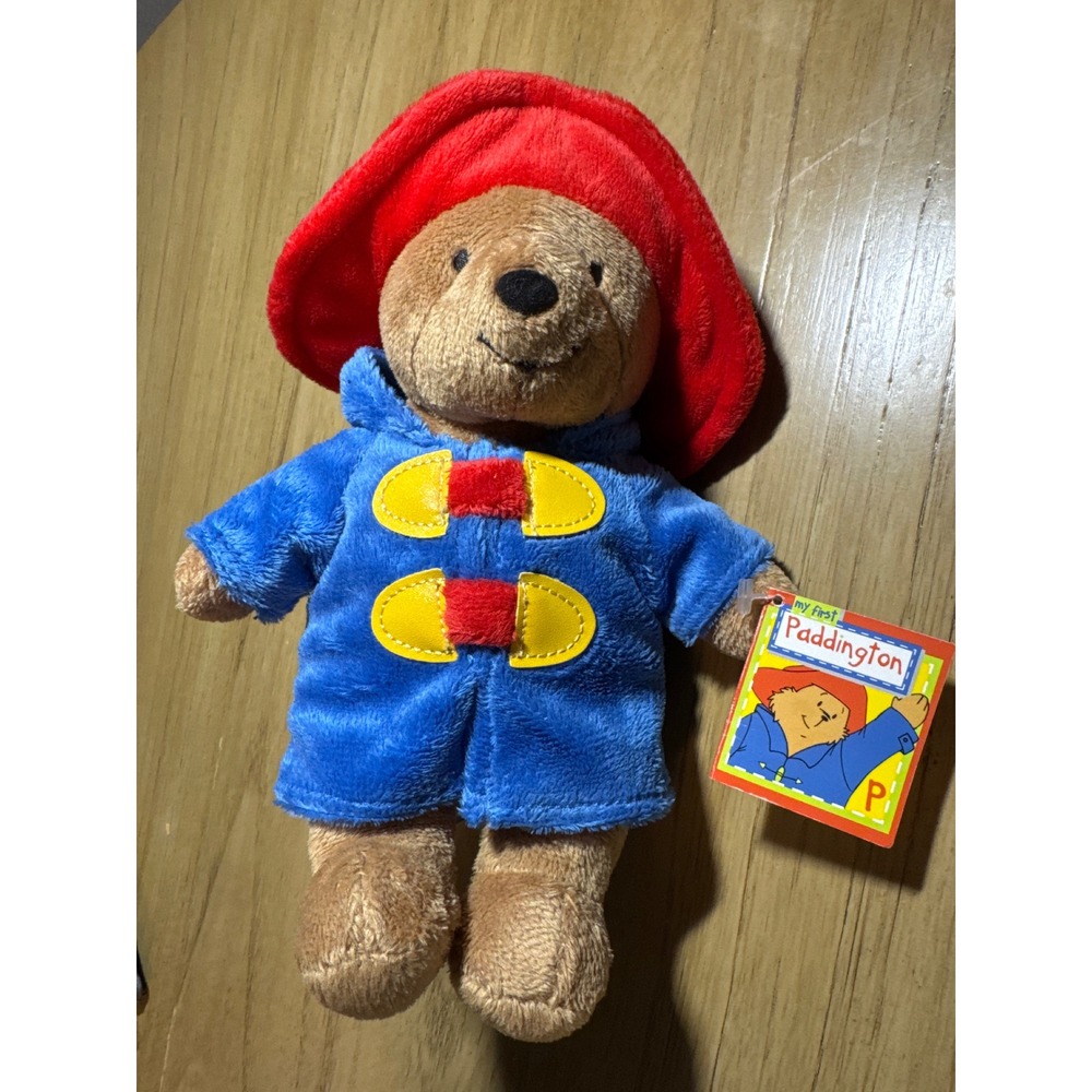 Harrods My First Paddington Bear Plush 20cm Blue Duffle Coat Red Hat PA0750 NWT
